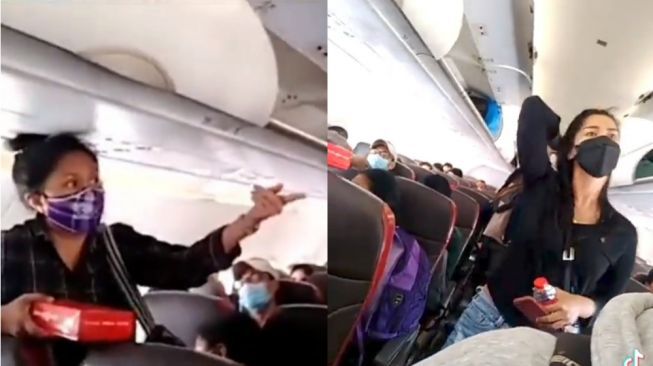 Aksi Dua Wanita Adu Mulut di Dalam Pesawat hingga Heboh, Apa Penyebabnya?