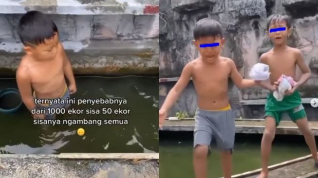 Viral Cara Pemilik Kolam Beri Hukuman Dua Bocah yang Habiskan Ikannya, Tuai Pujian